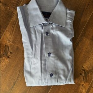 David Donahue Light Blue Dress Shirt